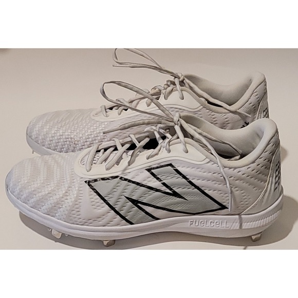 New Balance‎ Mens FuelCell 4040v7 Molded Baseball Metal Cleats White Sz 14US